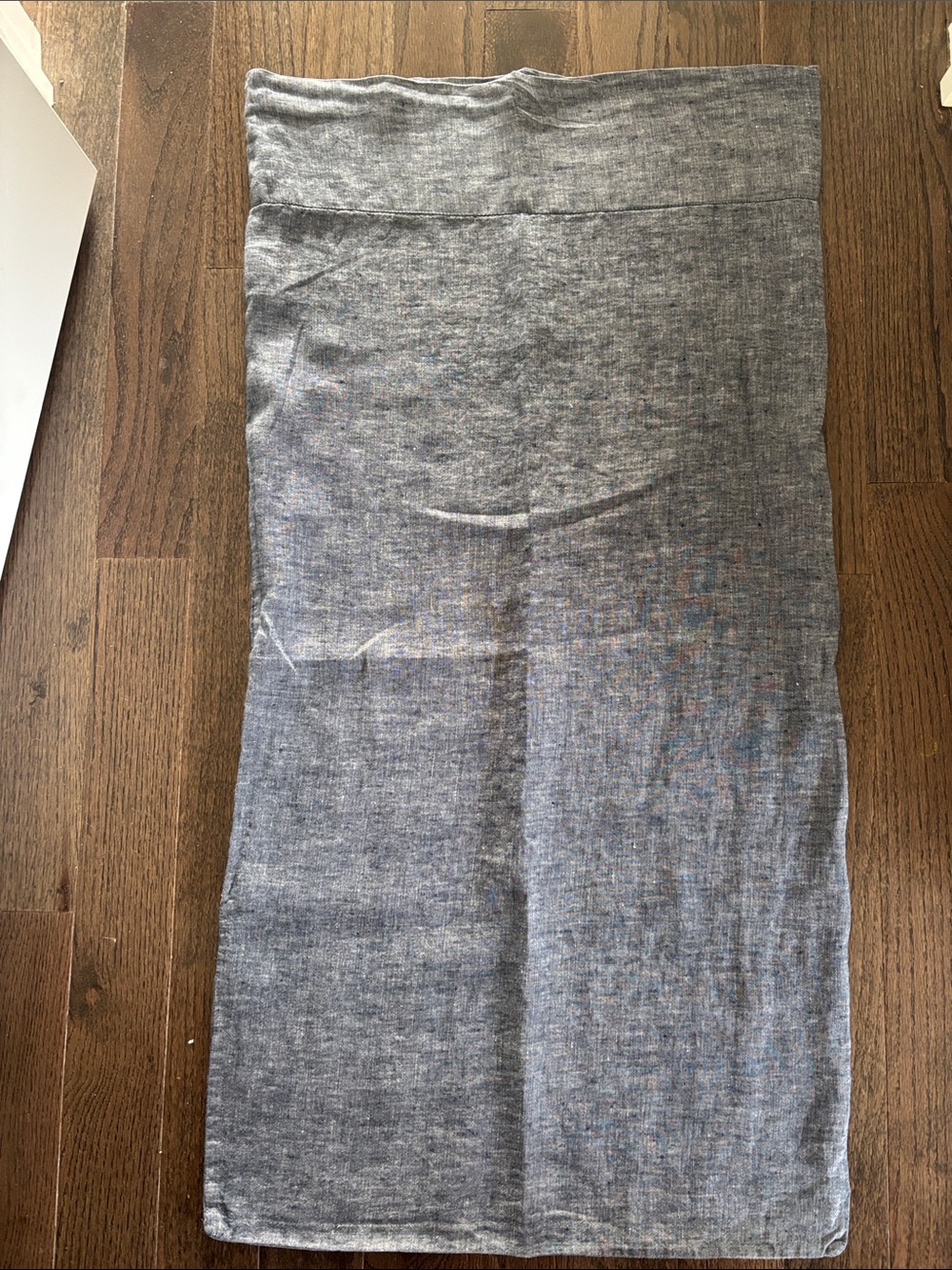 Restoration Hardware 100% linen pillow sham, 39x20”, chambray blue